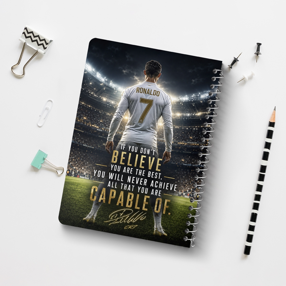 دفتر شطرنجی 50 برگ خندالو طرح کریستیانو رونالدو (Cristiano Ronaldo) کد F14686