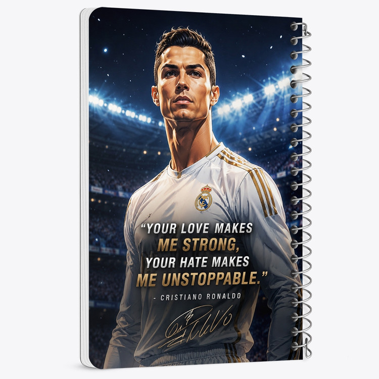 دفتر شطرنجی 50 برگ خندالو طرح کریستیانو رونالدو (Cristiano Ronaldo) کد F14685