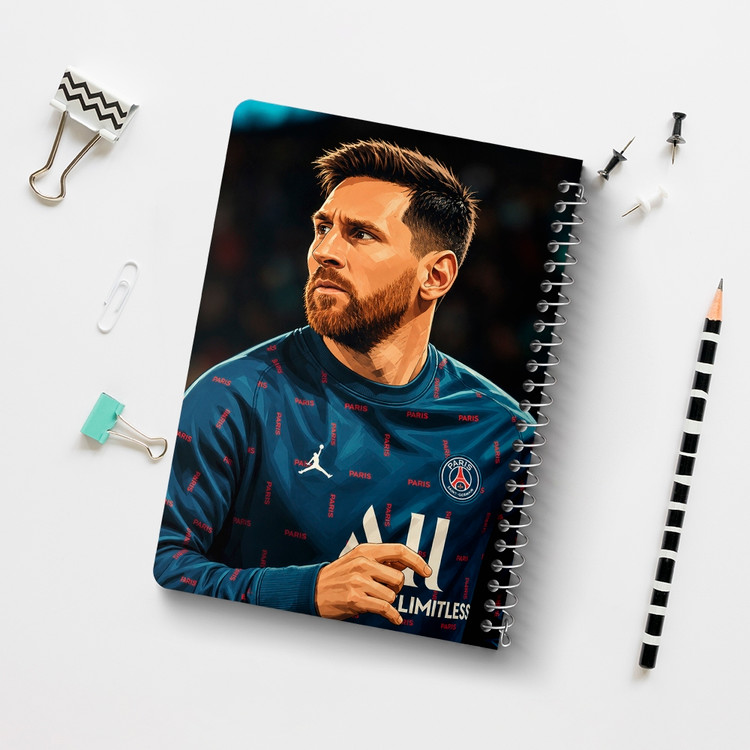دفتر شطرنجی 50 برگ خندالو طرح لیونل مسی (Lionel Messi) کد F14681