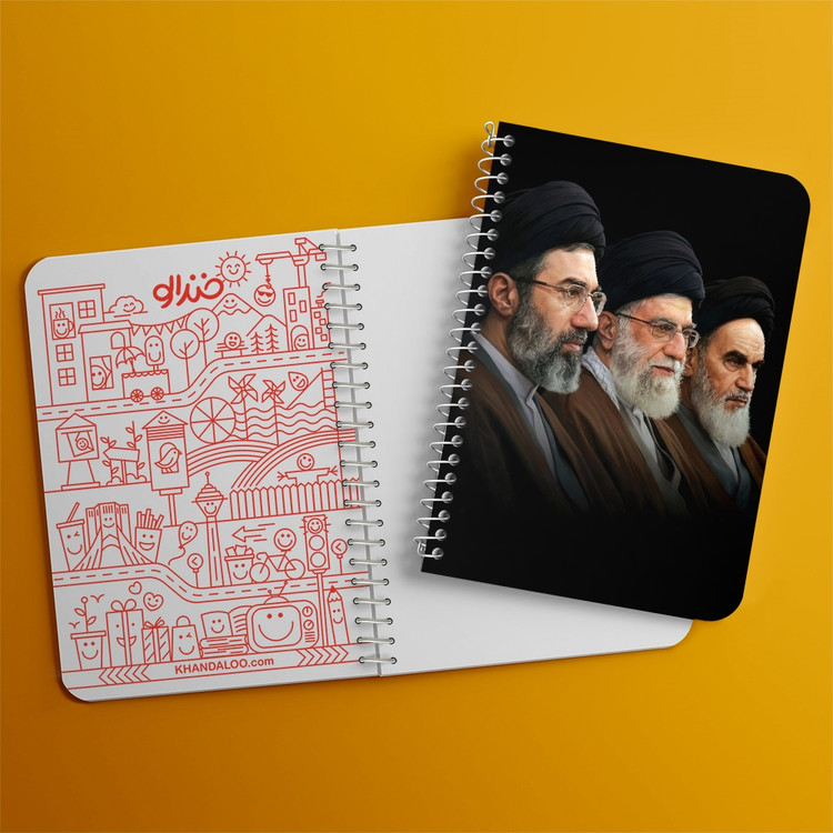 دفتر شطرنجی 50 برگ خندالو طرح رهبری کد F14649