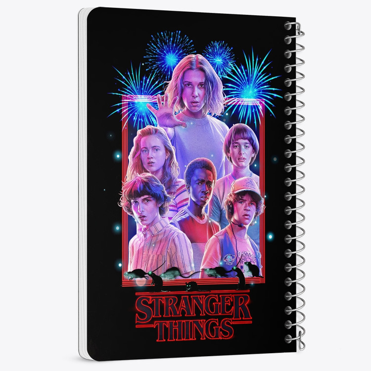 دفتر شطرنجی 50 برگ خندالو طرح استرنجر تینگز (Stranger Things) کد F14640