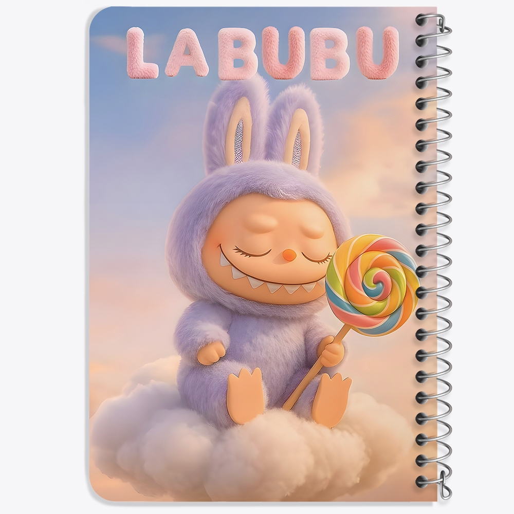 دفتر شطرنجی 50 برگ خندالو طرح عروسک لابوبو (Labub) کد F14622