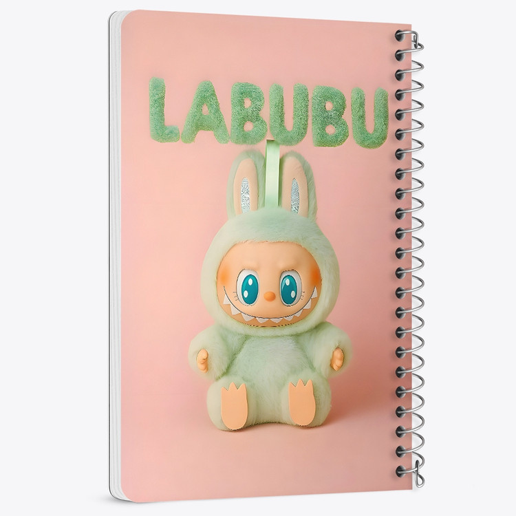 دفتر شطرنجی 50 برگ خندالو طرح عروسک لابوبو (Labub) کد F14621