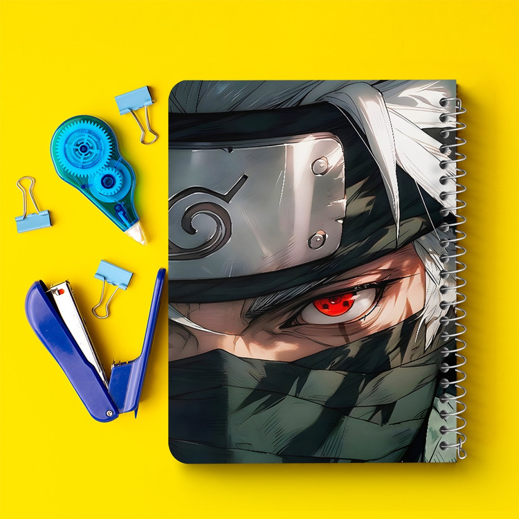دفتر شطرنجی 50 برگ خندالو طرح کاکاشی ناروتو (Naruto) کد F14604