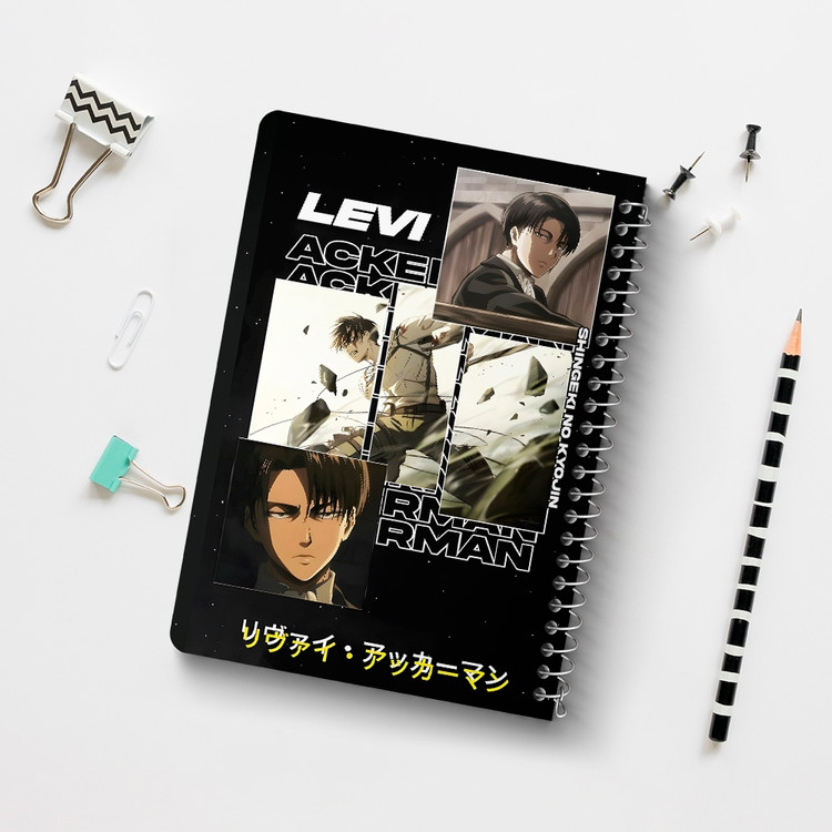 دفتر شطرنجی 50 برگ خندالو طرح لیوای اتک آن تایتان (Attack On Titan) کد F14591