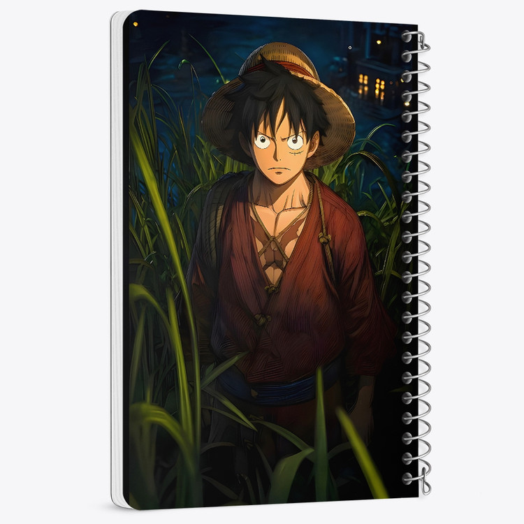 دفتر شطرنجی 50 برگ خندالو طرح لوفی وان پیس (One Piece) کد F14548