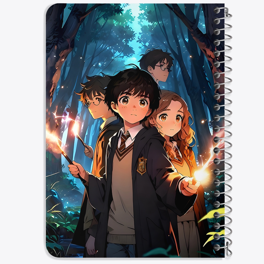 دفتر شطرنجی 50 برگ خندالو طرح هری پاتر (Harry Potter) کد F14536