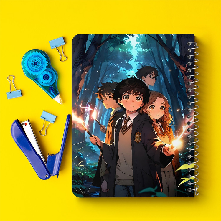 دفتر شطرنجی 50 برگ خندالو طرح هری پاتر (Harry Potter) کد F14536