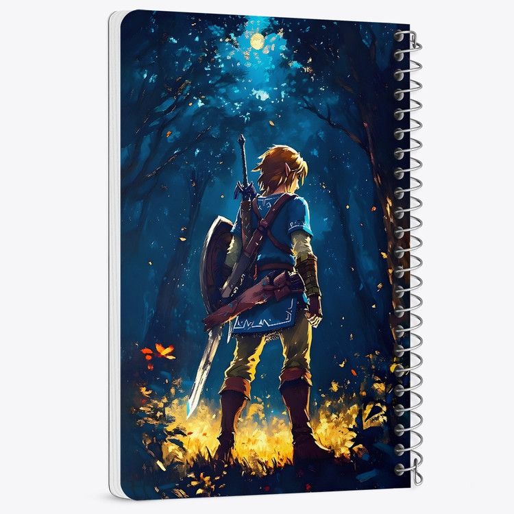 دفتر شطرنجی 50 برگ خندالو طرح افسانه زلدا (The Legend of Zelda) کد F14526