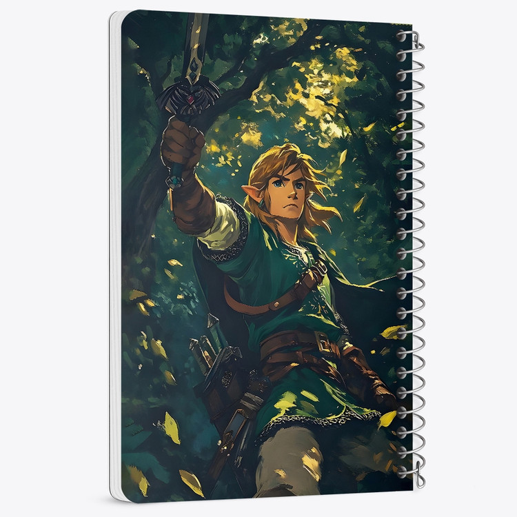 دفتر شطرنجی 50 برگ خندالو طرح افسانه زلدا (The Legend of Zelda) کد F14524