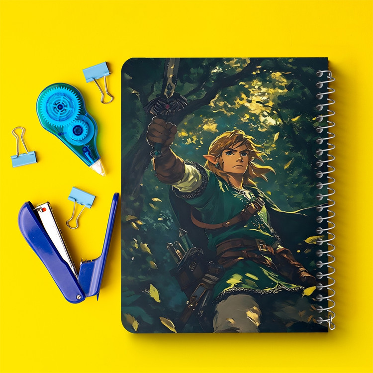 دفتر شطرنجی 50 برگ خندالو طرح افسانه زلدا (The Legend of Zelda) کد F14524