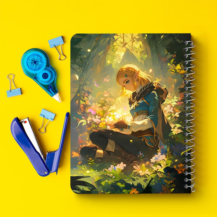 دفتر شطرنجی 50 برگ خندالو طرح افسانه زلدا (The Legend of Zelda) کد F14522