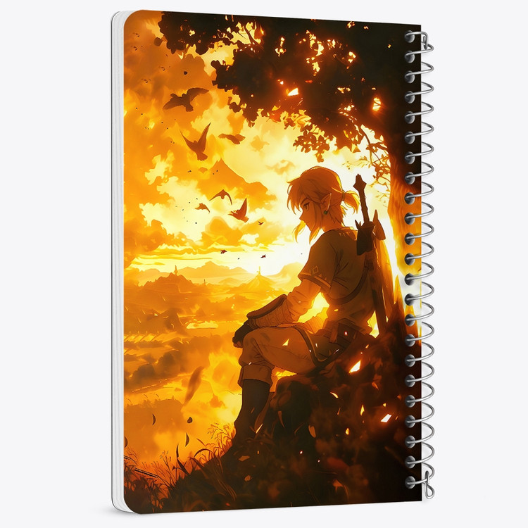 دفتر شطرنجی 50 برگ خندالو طرح افسانه زلدا (The Legend of Zelda) کد F14520
