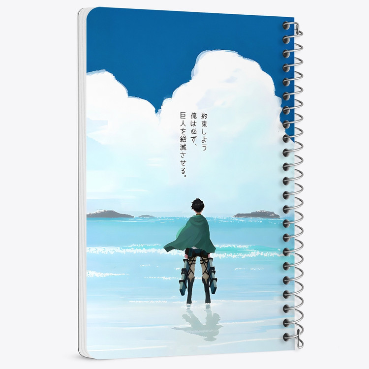 دفتر شطرنجی 50 برگ خندالو طرح اتک آن تایتان (Attack On Titan) کد F14513