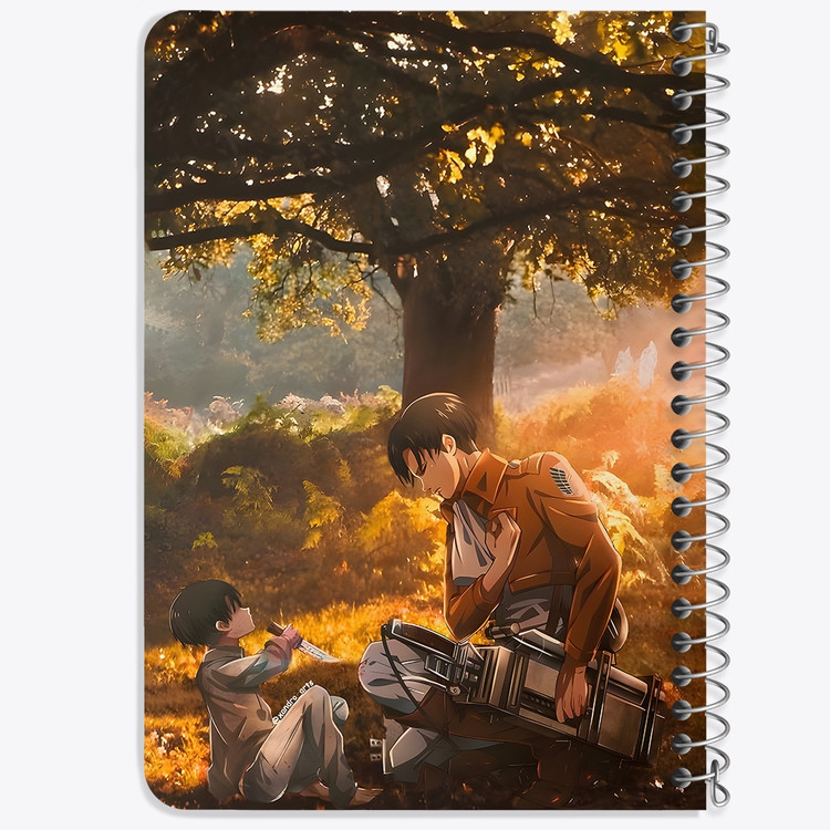 دفتر شطرنجی 50 برگ خندالو طرح لیوای اتک آن تایتان (Attack On Titan) کد F14511