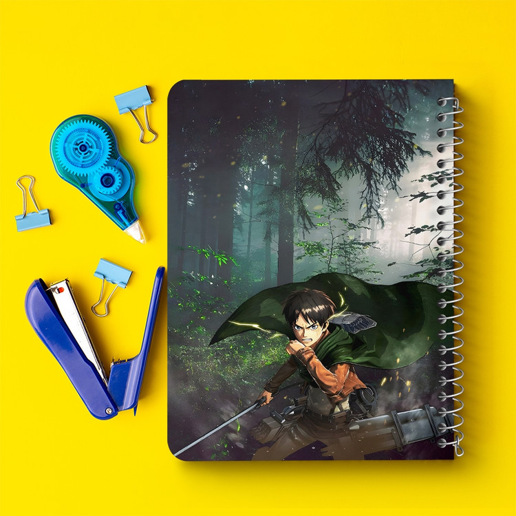 دفتر شطرنجی 50 برگ خندالو طرح لیوای اتک آن تایتان (Attack On Titan) کد F14510