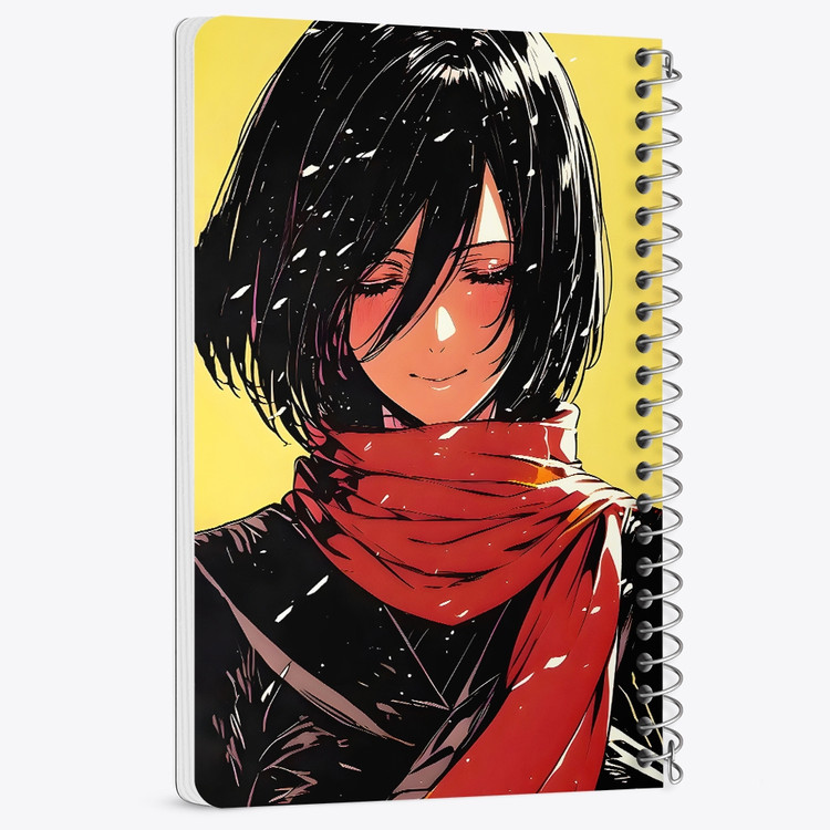 دفتر شطرنجی 50 برگ خندالو طرح میکاسا اتک آن تایتان (Attack On Titan) کد F14506