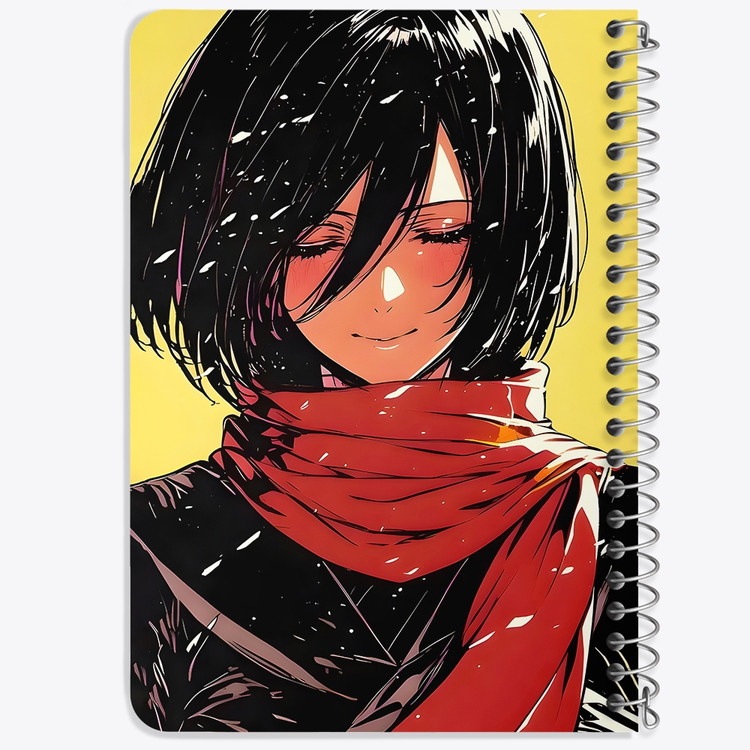 دفتر شطرنجی 50 برگ خندالو طرح میکاسا اتک آن تایتان (Attack On Titan) کد F14506