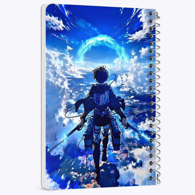 دفتر شطرنجی 50 برگ خندالو طرح اتک آن تایتان (Attack On Titan) کد F14505