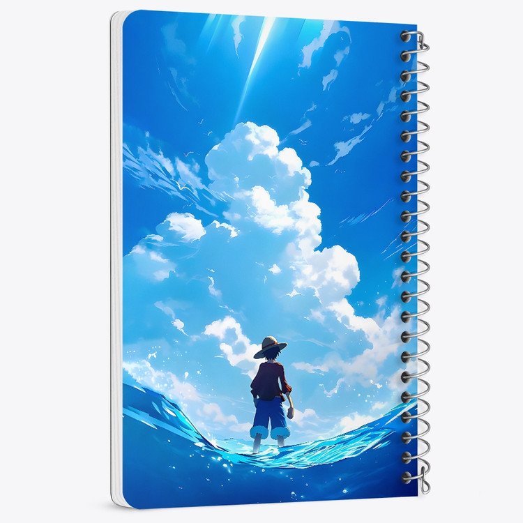دفتر شطرنجی 50 برگ خندالو طرح لوفی وان پیس (One Piece) کد F14503