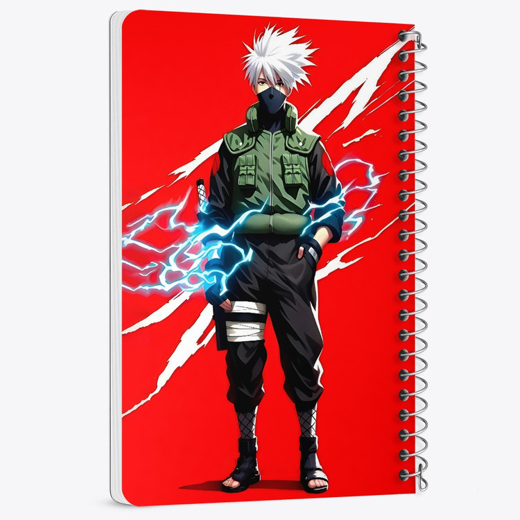 دفتر شطرنجی 50 برگ خندالو طرح کاکاشی هاتاکه ناروتو (Naruto) کد F14484
