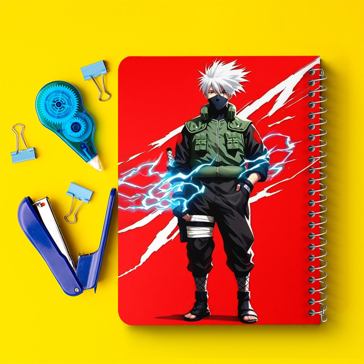 دفتر شطرنجی 50 برگ خندالو طرح کاکاشی هاتاکه ناروتو (Naruto) کد F14484