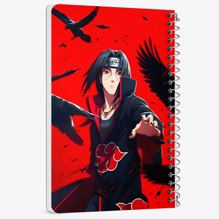دفتر شطرنجی 50 برگ خندالو طرح ایتاچی اوچیها ناروتو (Naruto) کد F14483