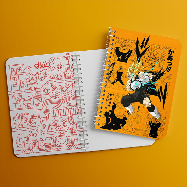 دفتر شطرنجی 50 برگ خندالو طرح گوکو دراگون بال (Dragon Ball) کد F14475