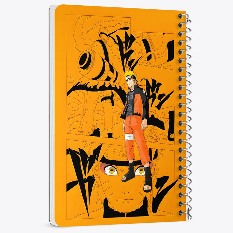 دفتر شطرنجی 50 برگ خندالو طرح ناروتو (Naruto) کد F14474