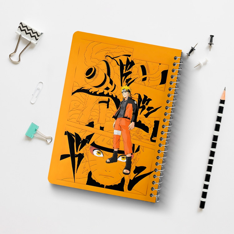 دفتر شطرنجی 50 برگ خندالو طرح ناروتو (Naruto) کد F14474
