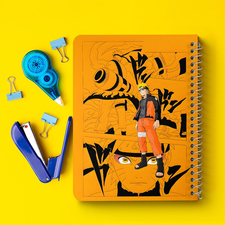 دفتر شطرنجی 50 برگ خندالو طرح ناروتو (Naruto) کد F14474