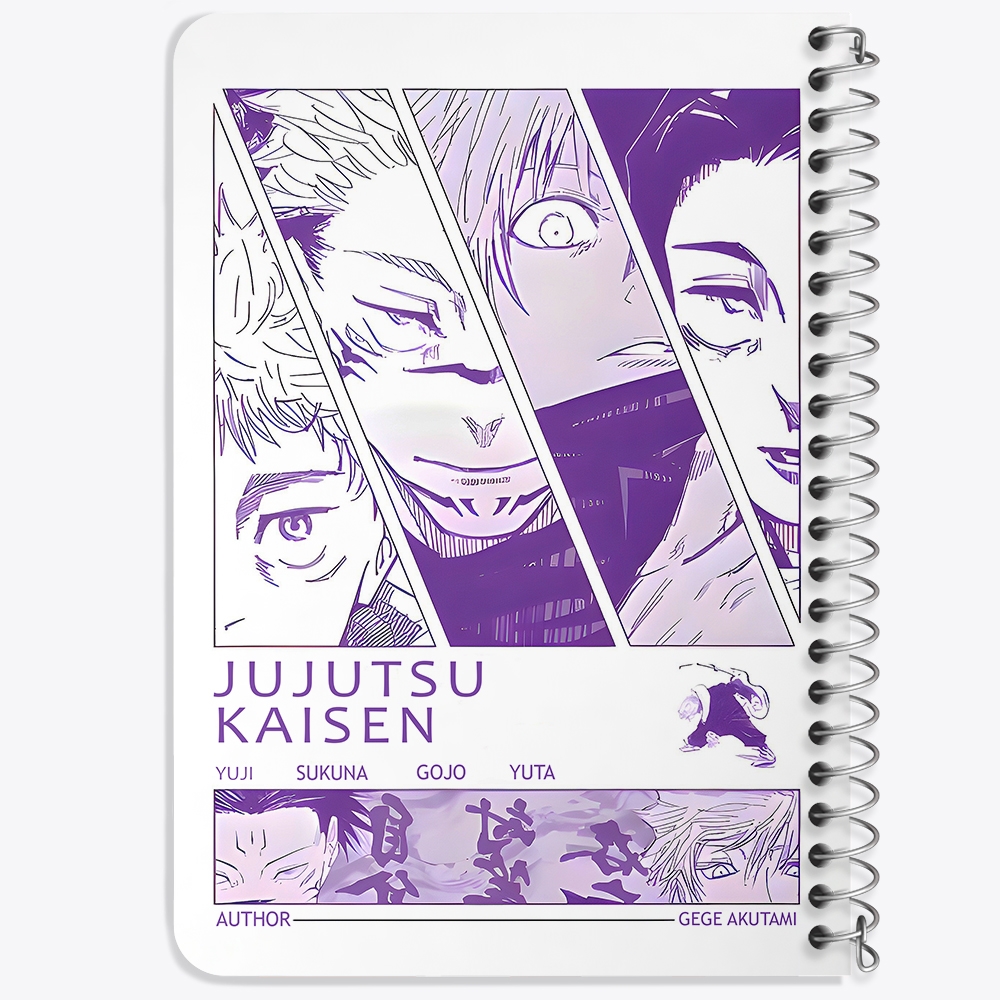 دفتر شطرنجی 50 برگ خندالو طرح جوجوتسو کایسن (Jujutsu Kaisen) کد F14472