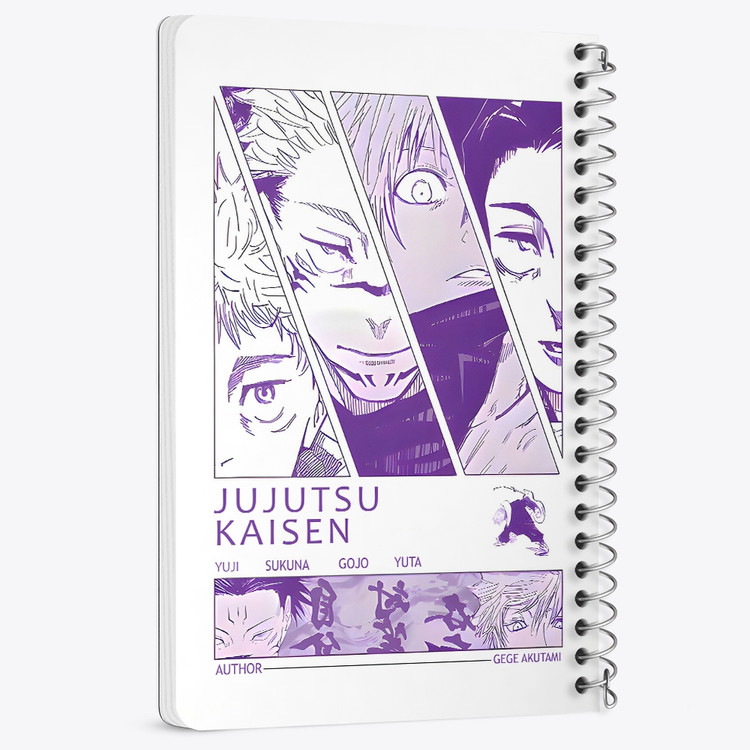 دفتر شطرنجی 50 برگ خندالو طرح جوجوتسو کایسن (Jujutsu Kaisen) کد F14472
