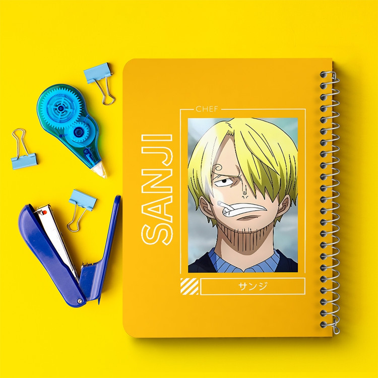 دفتر شطرنجی 50 برگ خندالو طرح سانجی وان پیس (One Piece) کد F14467