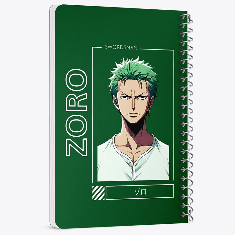 دفتر شطرنجی 50 برگ خندالو طرح زورو وان پیس (One Piece) کد F14466