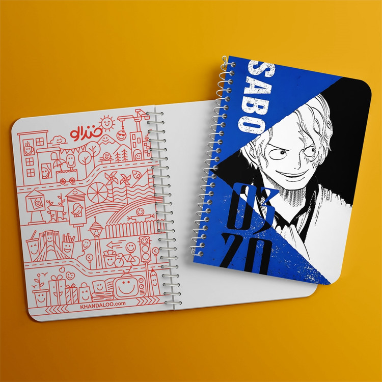 دفتر شطرنجی 50 برگ خندالو طرح سابو وان پیس (One Piece) کد F14463