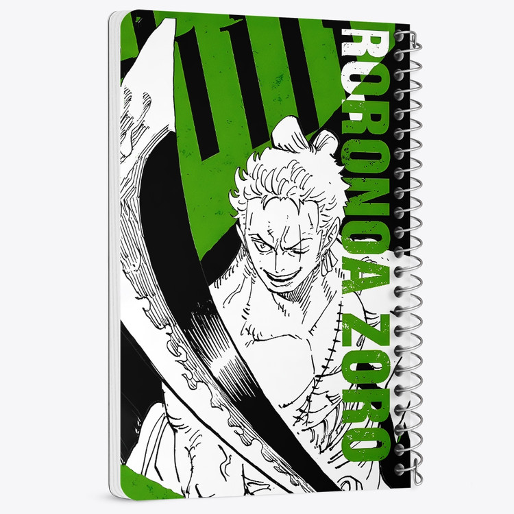 دفتر شطرنجی 50 برگ خندالو طرح زورو وان پیس (One Piece) کد F14460