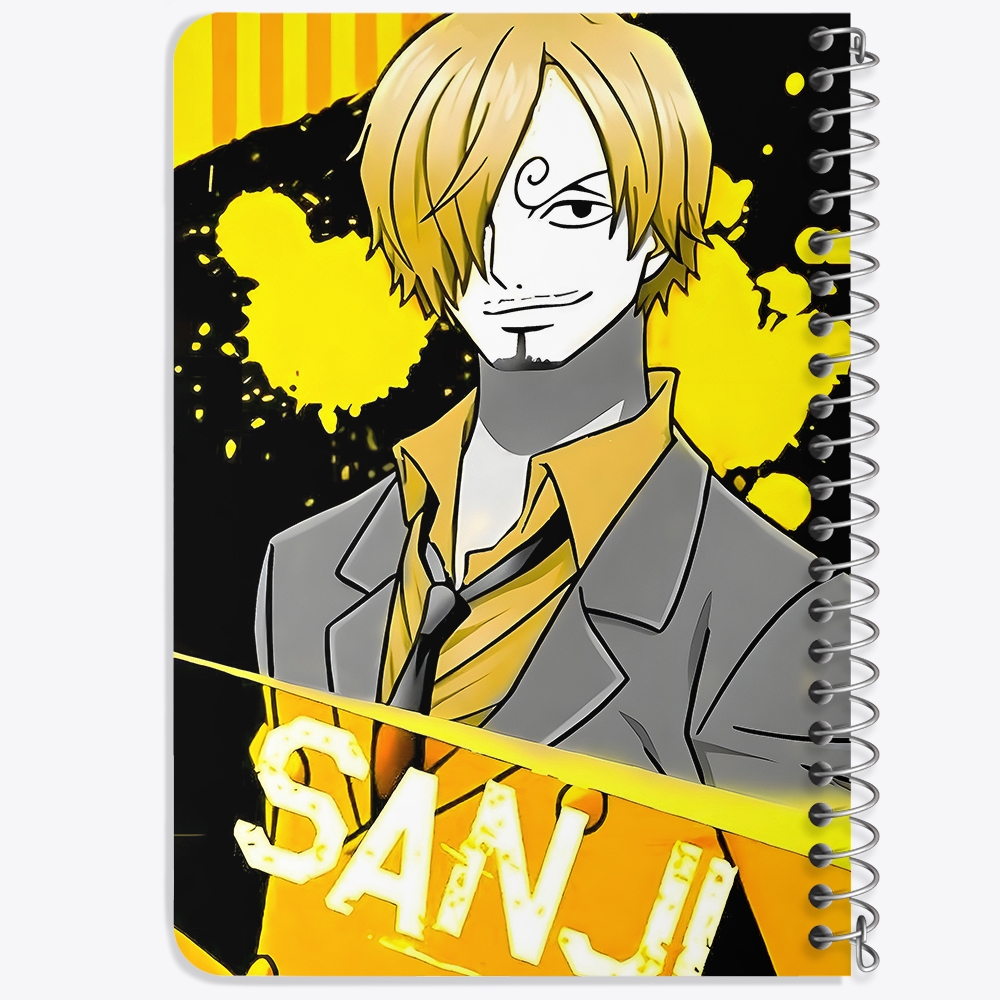 دفتر شطرنجی 50 برگ خندالو طرح سانجی وان پیس (One Piece) کد F14459
