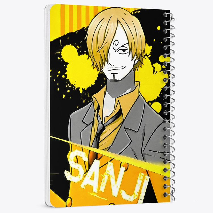 دفتر شطرنجی 50 برگ خندالو طرح سانجی وان پیس (One Piece) کد F14459