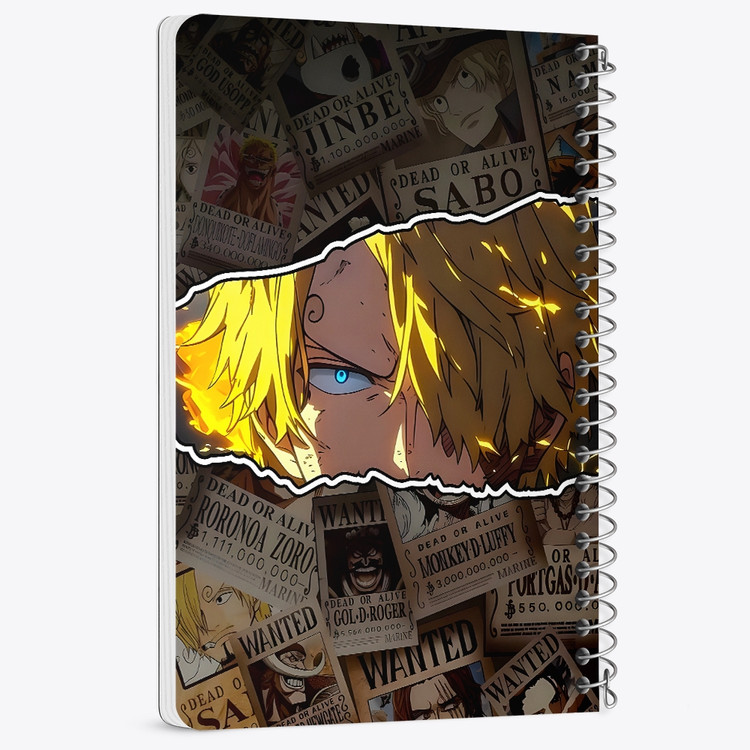 دفتر شطرنجی 50 برگ خندالو طرح سانجی وان پیس (One Piece) کد F14458