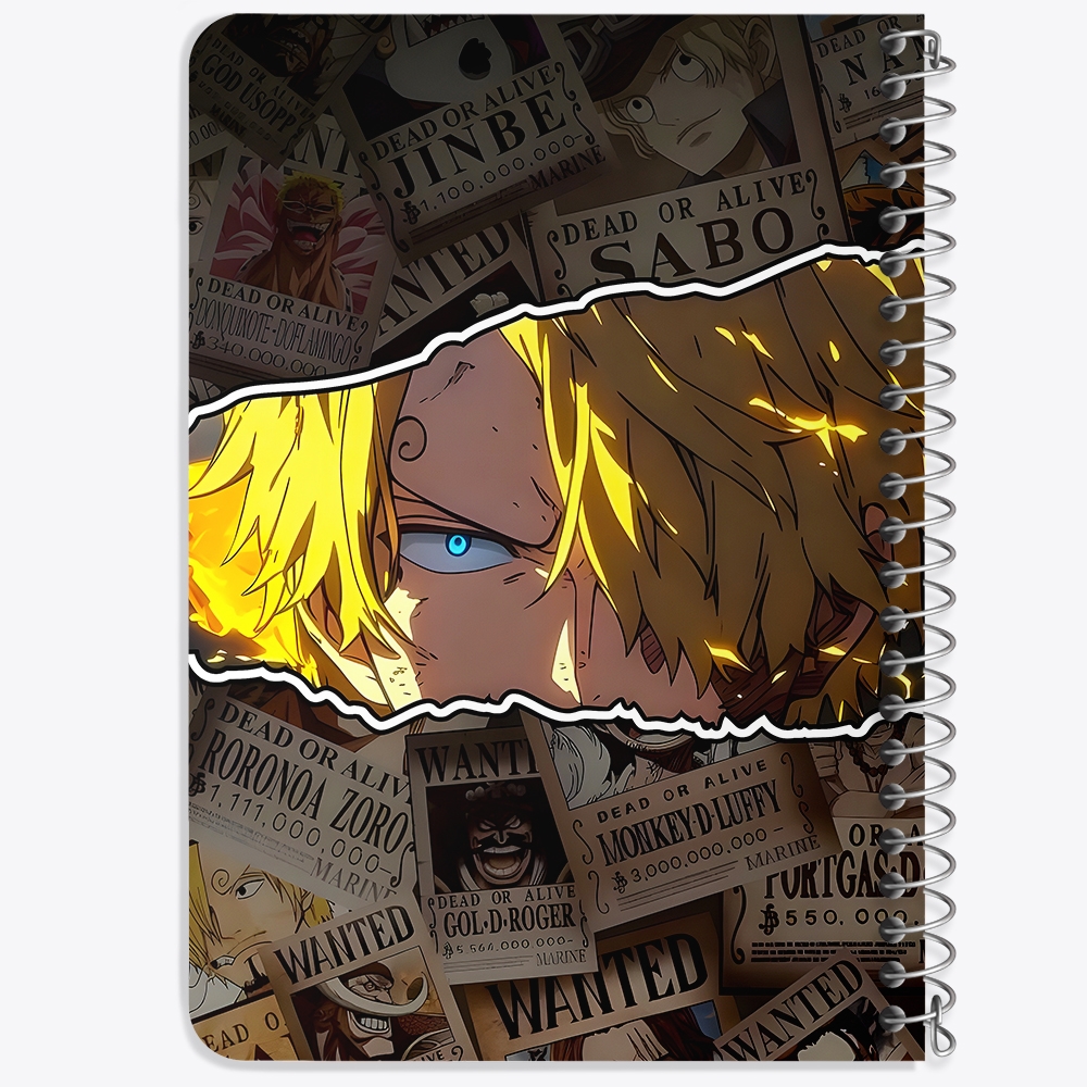 دفتر شطرنجی 50 برگ خندالو طرح سانجی وان پیس (One Piece) کد F14458