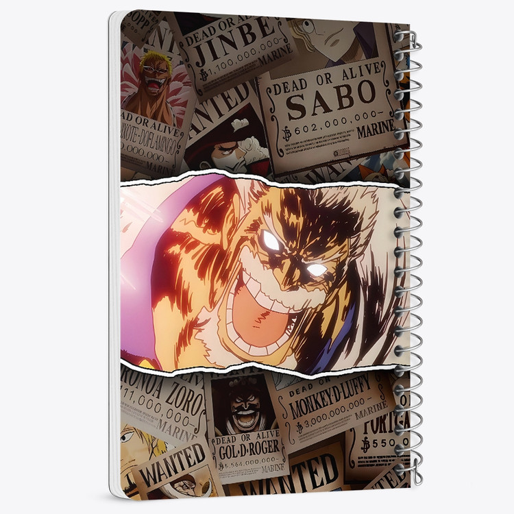 دفتر شطرنجی 50 برگ خندالو طرح مانکی دی گارپ وان پیس (One Piece) کد F14455