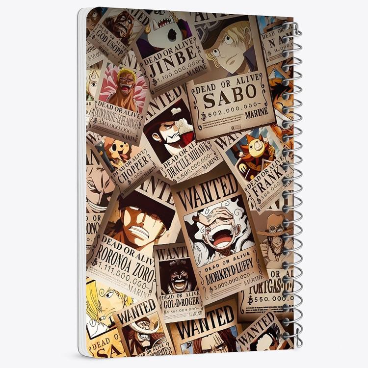 دفتر شطرنجی 50 برگ خندالو طرح وان پیس (One Piece) کد F14453