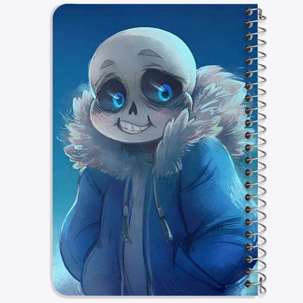 دفتر شطرنجی 50 برگ خندالو طرح آندرتیل (Undertale) کد F14448
