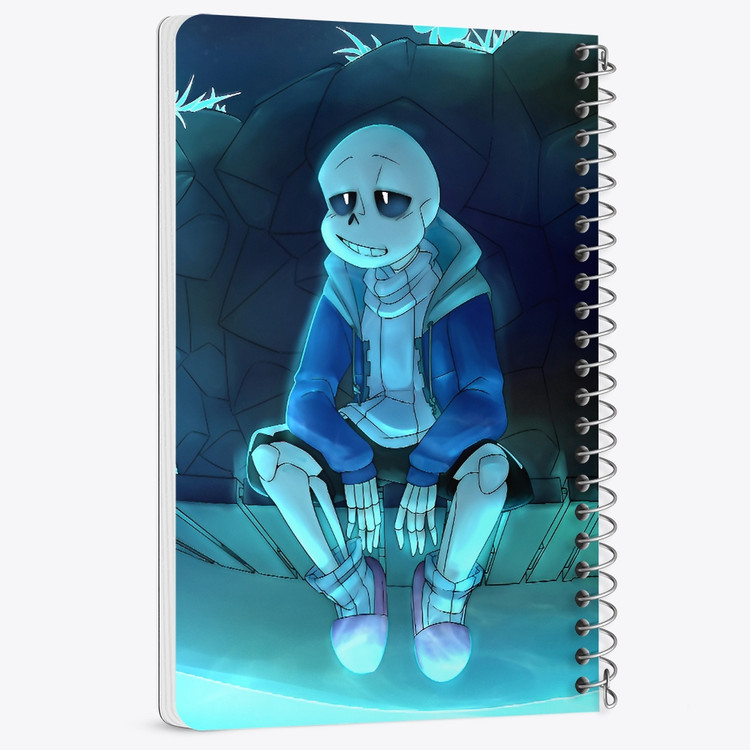 دفتر شطرنجی 50 برگ خندالو طرح آندرتیل (Undertale) کد F14445