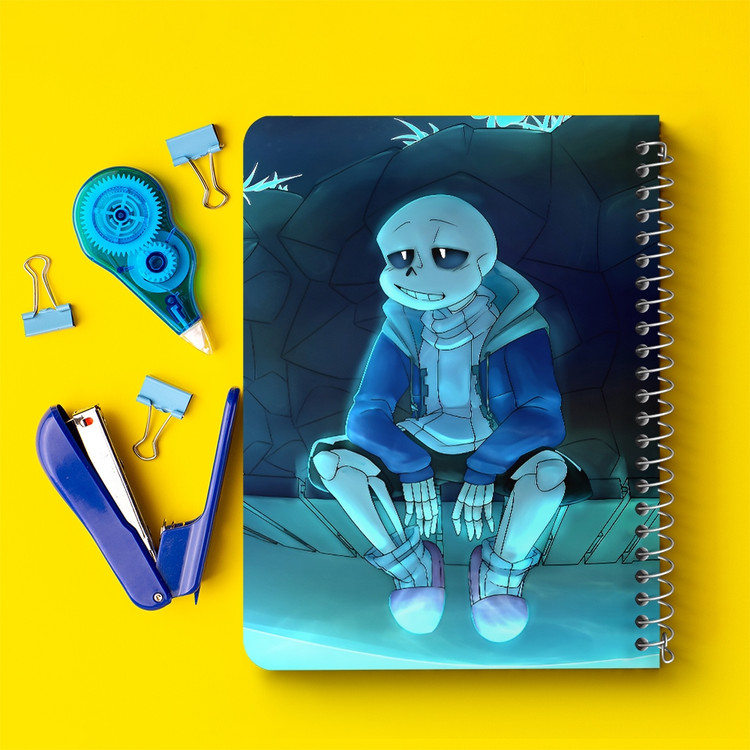 دفتر شطرنجی 50 برگ خندالو طرح آندرتیل (Undertale) کد F14445