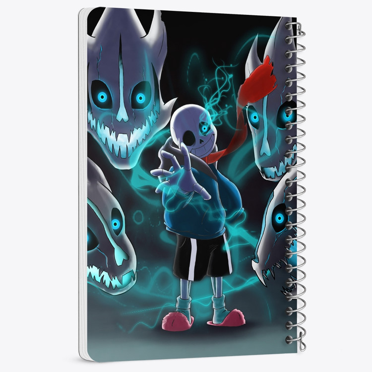 دفتر شطرنجی 50 برگ خندالو طرح آندرتیل (Undertale) کد F14440