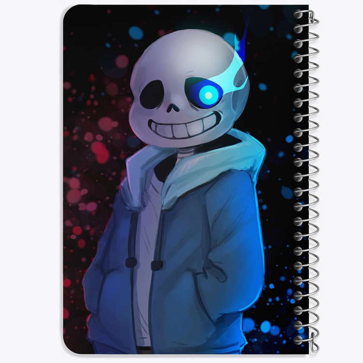 دفتر شطرنجی 50 برگ خندالو طرح آندرتیل (Undertale) کد F14435