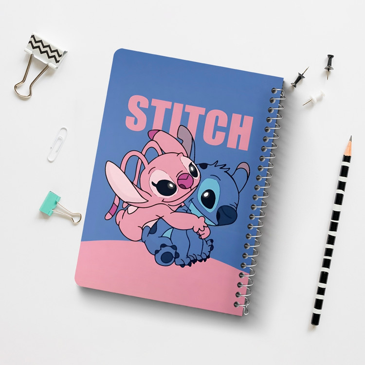دفتر شطرنجی 50 برگ خندالو طرح استیچ (Stitch) کد F14434