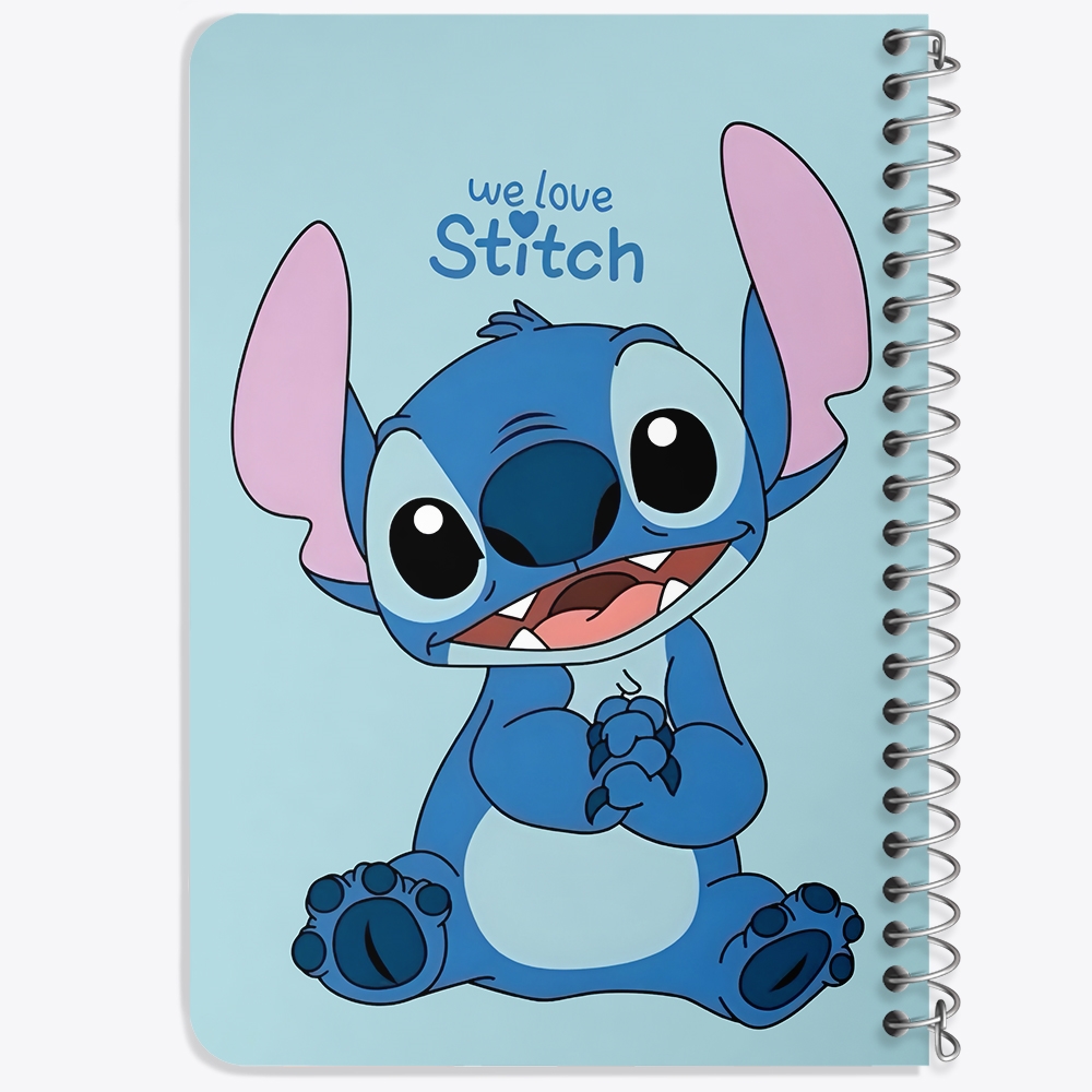 دفتر شطرنجی 50 برگ خندالو طرح استیچ (Stitch) کد F14433
